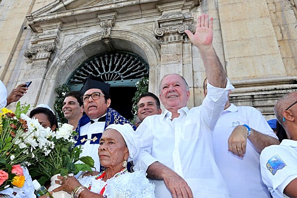 “Temos uma série de desafios para melhorar a vida dos baianos”, diz João Leão na Lavagem do Bonfim