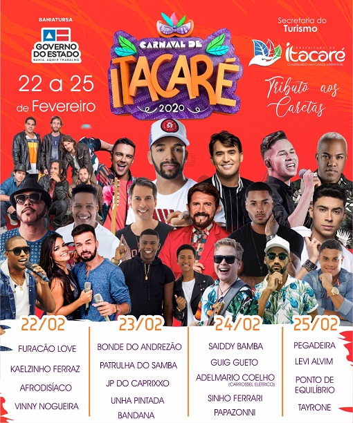 Carnaval de Itacaré promete atrações de peso e tradição