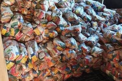 Polícia recupera 18 toneladas de alimentos desviada de rota; carga foi avaliada em R$ 120 mil