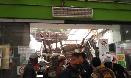 Pânico e correria após parte de teto do supermercado Meira desabar em Ilhéus