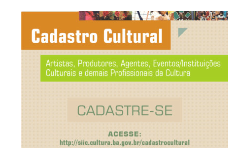 Secretaria de Cultura da Bahia convoca para Cadastro Cultural