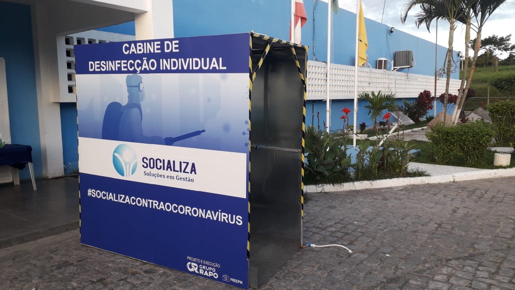 Conjunto Penal de Itabuna instala túnel de desinfecção no combate ao coronavírus