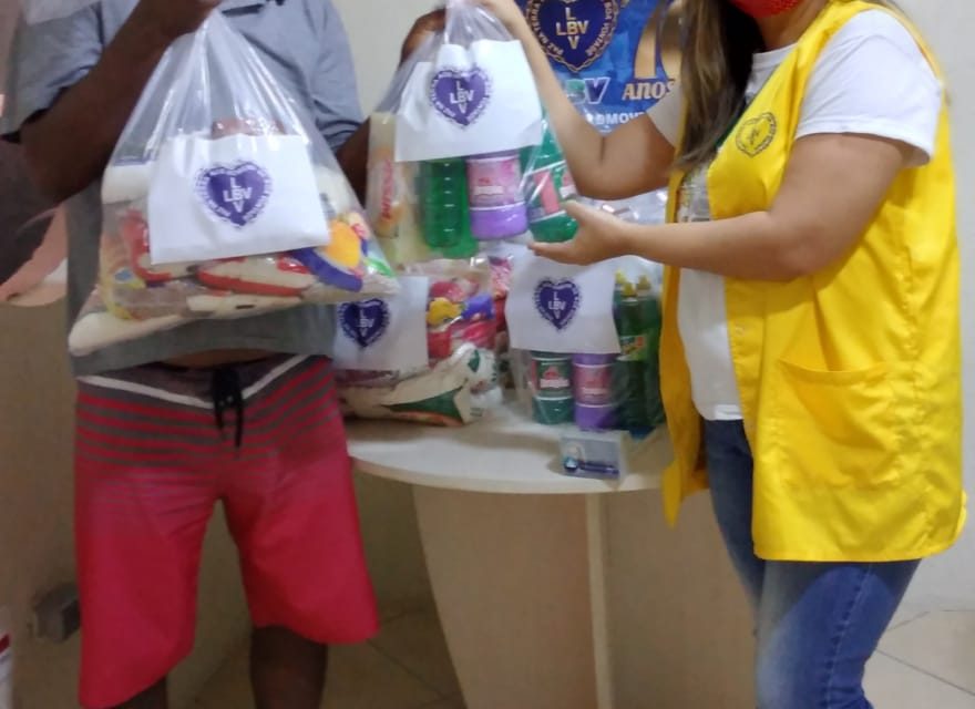 Solidariedade em tempos de pandemia: famílias recebem doações da LBV em Itabuna