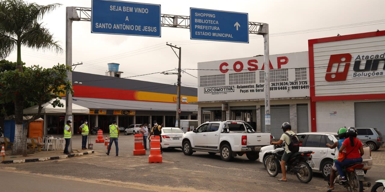Coronavírus: MP recomenda suspensão de barreiras sanitárias na entrada de Santo Antônio de Jesus