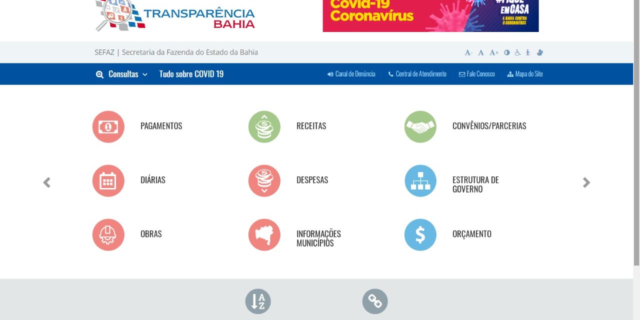 Novo portal garante maior transparência às contas do governo durante pandemia