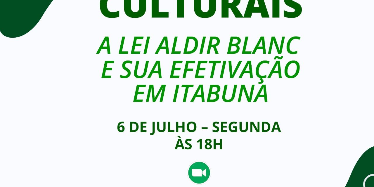 Conselho de Políticas Culturais realiza diálogo sobre a Lei Aldir Blanc na próxima segunda
