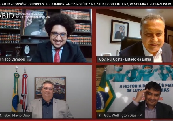 Em live, Rui destaca importância do Consórcio Nordeste na defesa pela democracia