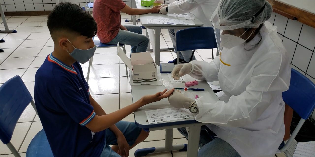 Testagem para o novo Coronavírus nas escolas estaduais de Jequié segue até sexta-feira e vai até o dia 21 em Ilhéus e Itabuna