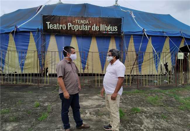 Tenda Teatro Popular de Ilhéus é mantida após intervenção da prefeitura