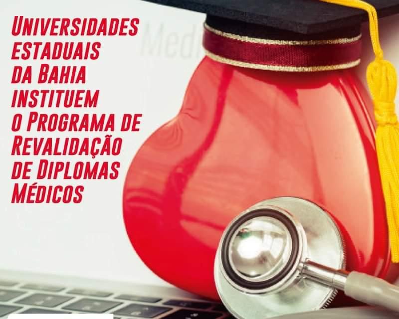 Universidades estaduais da Bahia instituem programa de Revalidação de Diplomas Médicos
