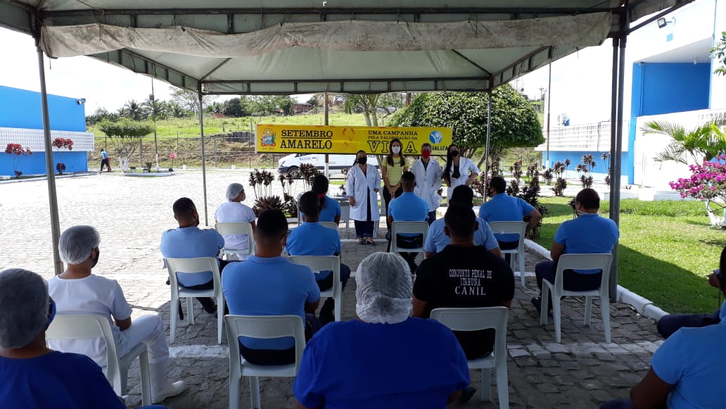 Cuidados do Setembro Amarelo são estendidos aos colaboradores do Conjunto Penal de Itabuna