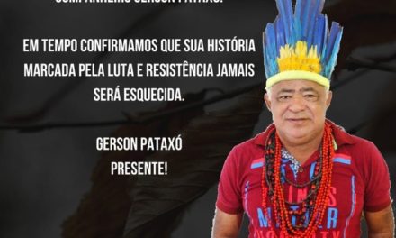 Pau Brasil: vereador Gerson Pataxó, candidato a reeleição, morre de Covid-19 em Ilhéus