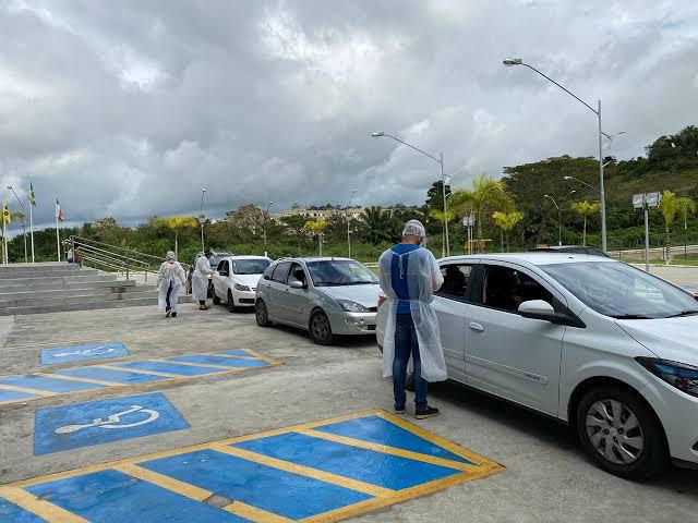 Drive Thru: testes para detecção da Covid-19 são retomados em Itabuna