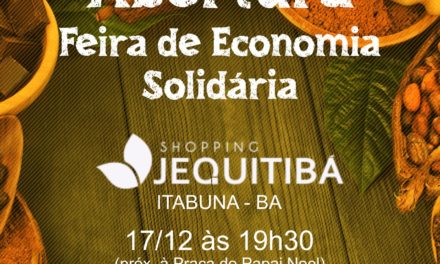 Feira de Economia Solidária tem início nesta quinta-feira em Itabuna