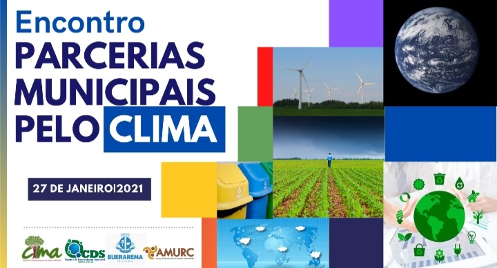 ENCONTRO “PARCERIAS MUNICIPAIS PELO CLIMA” ACONTECE NESTA QUARTA-FEIRA