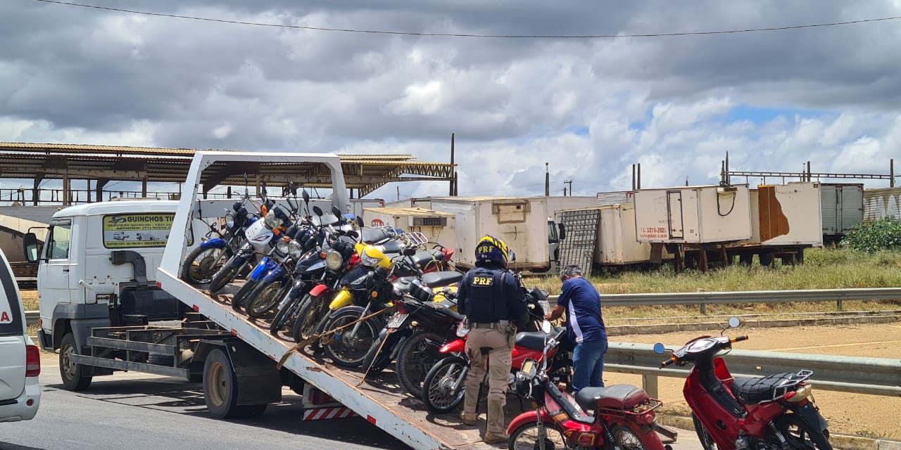 Operação da PRF flagra imprudências e mais de 100 motocicletas são apreendidas em Itabuna e outras cidades baianas