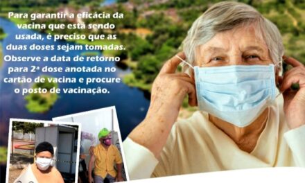 Covid-19: Itacaré lança campanha sobre importância da 2ª dose da vacina