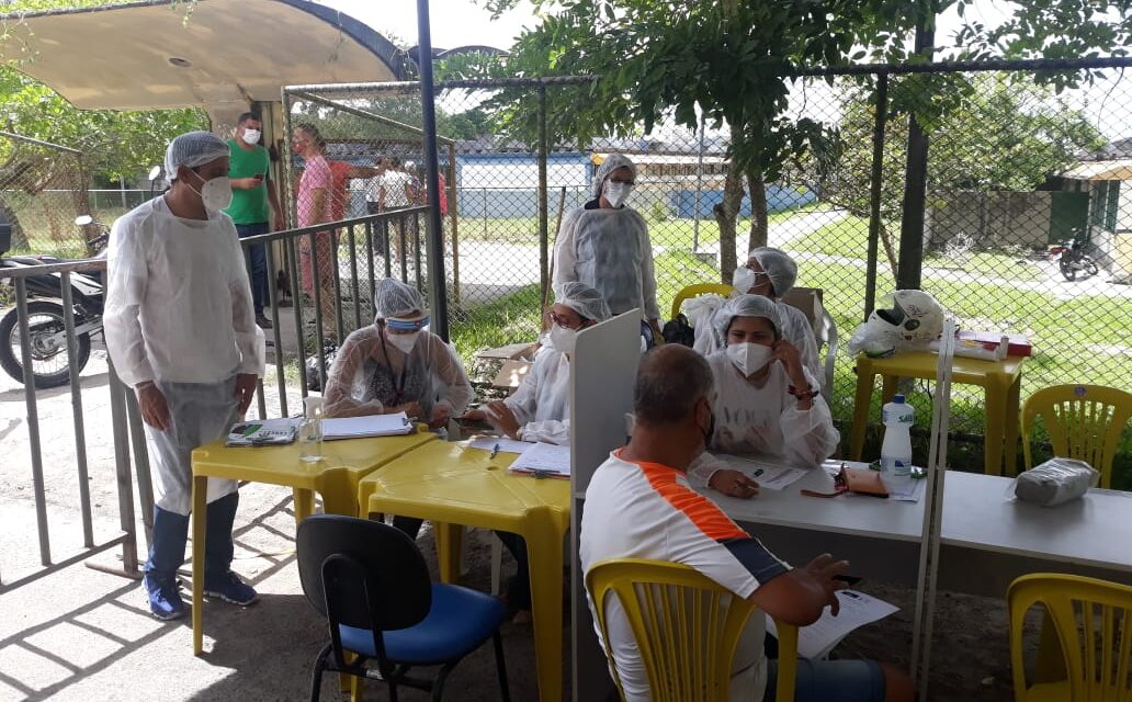 Testagem detectou 64 pessoas infectadas pela Covid-19 na área do Jardim Primavera