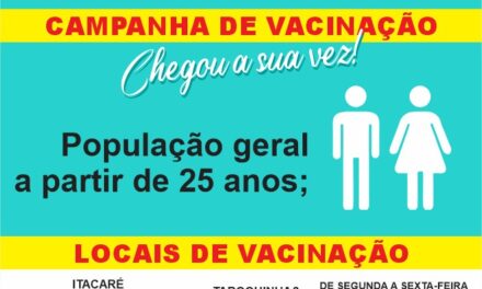 Itacaré realiza vacinação contra Covid-19 para acima de 25 anos