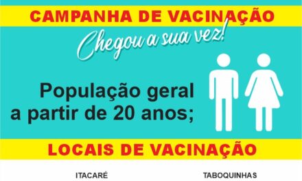 Itacaré realiza vacinação contra Covid-19 para acima de 20 anos