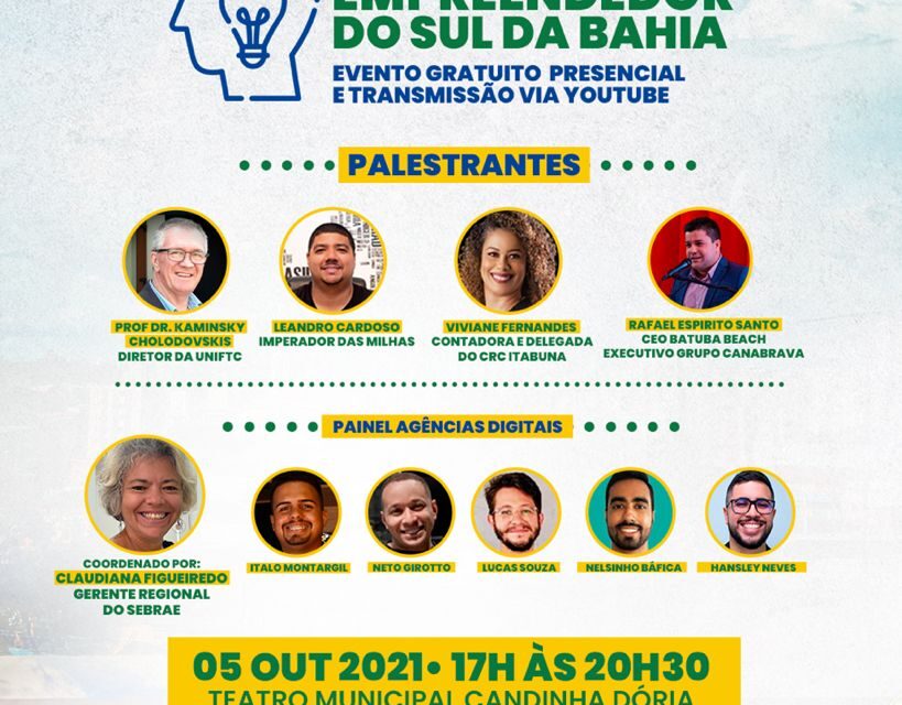 ACI e CDL com o apoio do Sebrae promovem o 1º Encontro do Empreendedor do Sul da Bahia