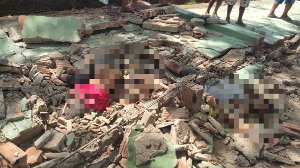 Itabuna: queda do muro de escola deixa uma criança morta e um homem ferido