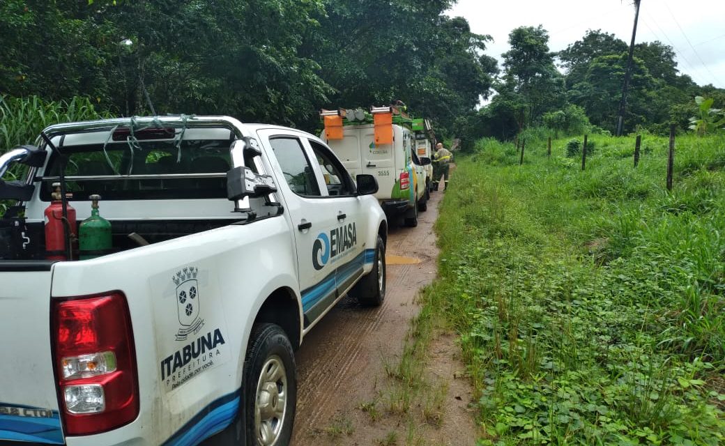 Fortes chuvas e falta de energia paralisam em mais de 50 por cento abastecimento de água em Itabuna
