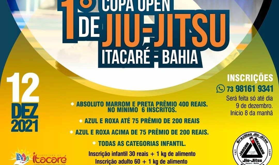 1ª Copa Open de Jiu-Jitsu será realizada este domingo em Itacaré