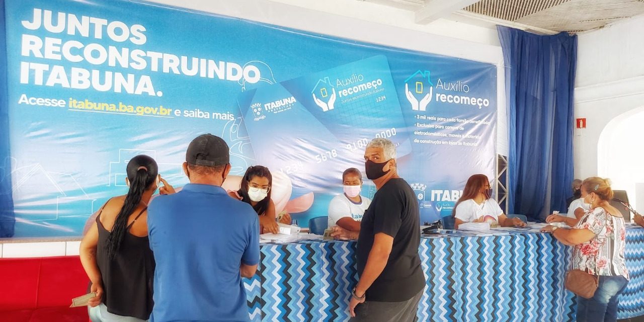 Prefeitura de Itabuna convoca beneficiários que ainda não retiraram o cartão do Auxilio Recomeço