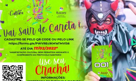 Prefeitura de Itacaré faz o cadastramento dos “caretas” até o dia 17 de fevereiro