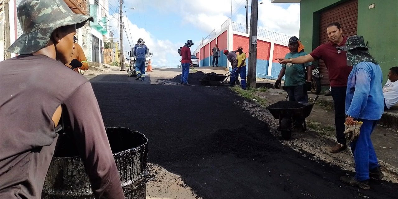 Operação Tapa-Buracos chega às ruas Monte Alto, no Fátima, e Vila Nova, no Pedro Jerônimo.
