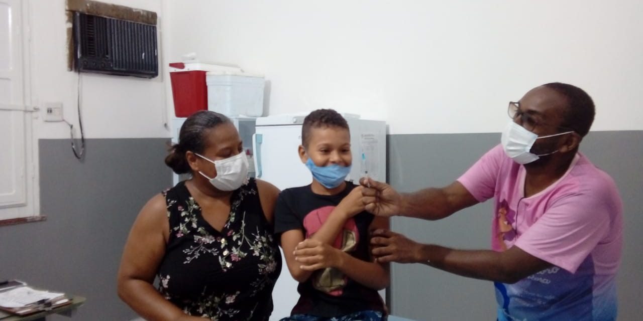 Itabuna inicia a vacinação de crianças nas UBS e UFS contra a Covid-19