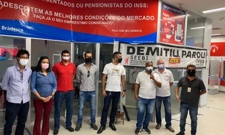 Ilhéus: Sindicato paralisa atividades da agência do Bradesco em protesto contra demissão de funcionária doente