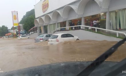 Alerta de chuva forte o dia todo na região sul e boa parte do litoral da Bahia