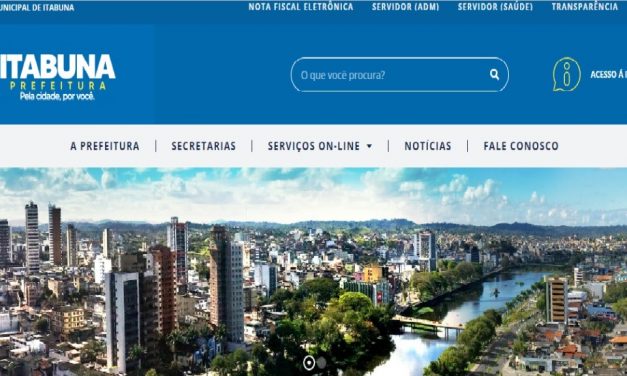 Com oferta de mais serviços e design moderno, novo site da prefeitura de Itabuna promete mais agilidade