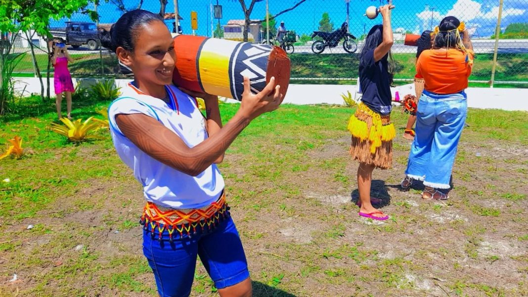 Colégio Estadual Indígena Coroa Vermelha realiza jogos tradicionais e atividades culturais