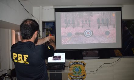 Estande virtual de simulador de tiro é lançado pela PRF BA