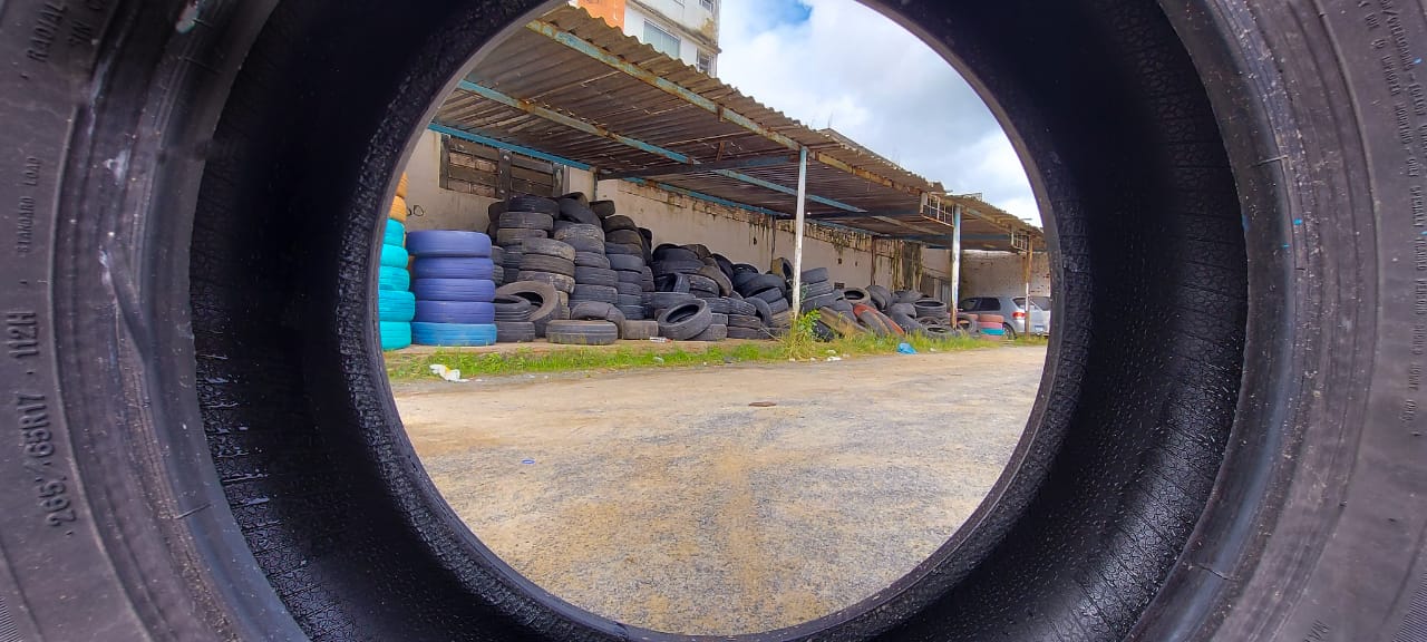 Itabuna possui Ecoponto para recolhimento de pneus usados
