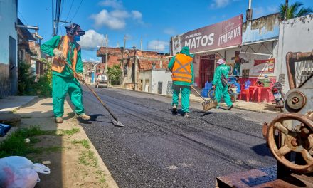 Pavimentação de ruas do Bairro São Pedro foi iniciada hoje (10)