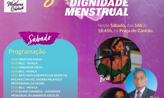 Itacaré: Sarau da Dignidade Menstrual será realizado neste sábado