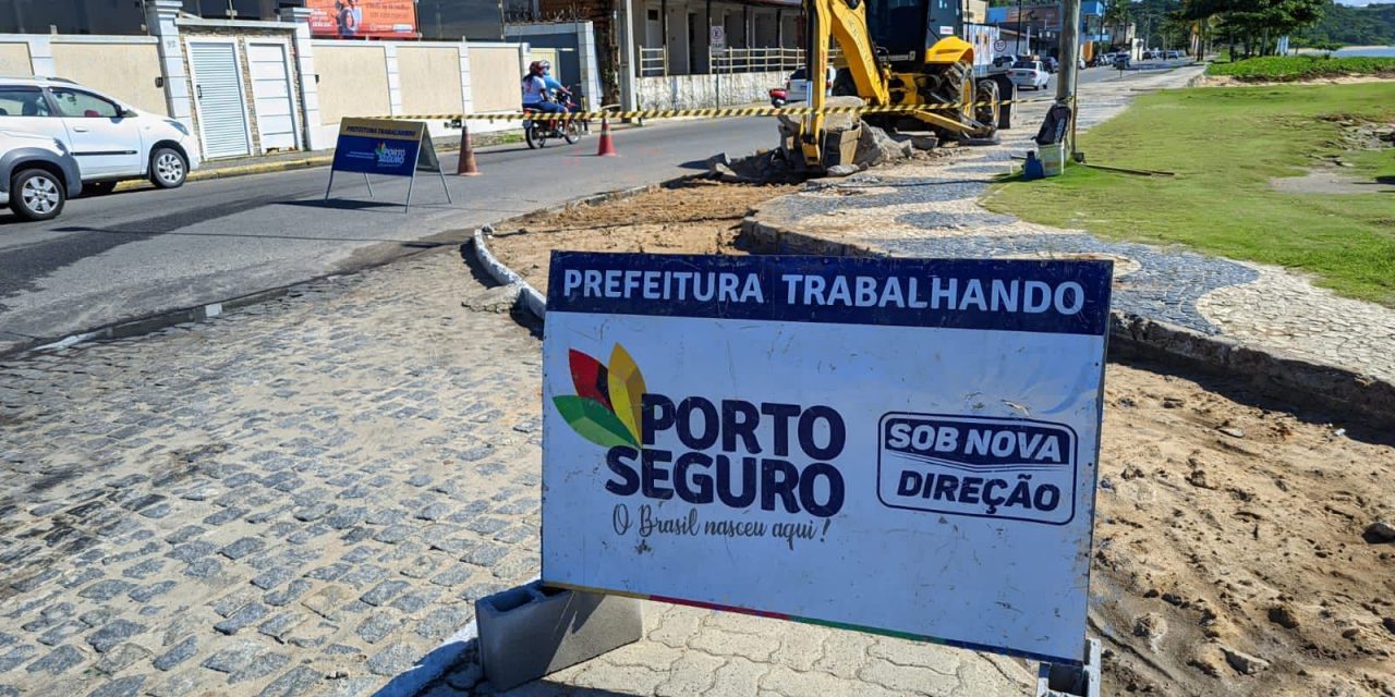 Calçadão da Avenida do Descobrimento será revitalizado em Porto Seguro
