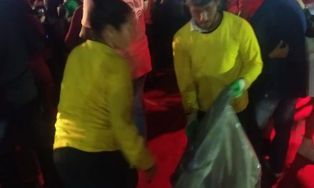 Agentes ambientais recolheram mais de 300 kg de recicláveis durante festa no final de semana