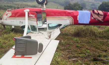 Avião cai na Bahia após piloto tentar fazer pouso forçado