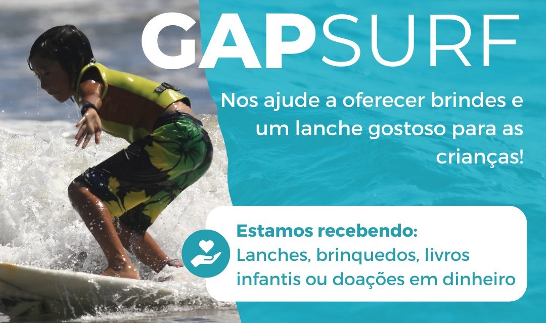 GAP lança escola Surf para crianças neste sábado (13), em Ilhéus
