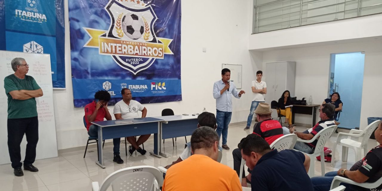 Secretaria de Esportes e Lazer sorteia grupos do Campeonato Interbairros de Futebol de Itabuna