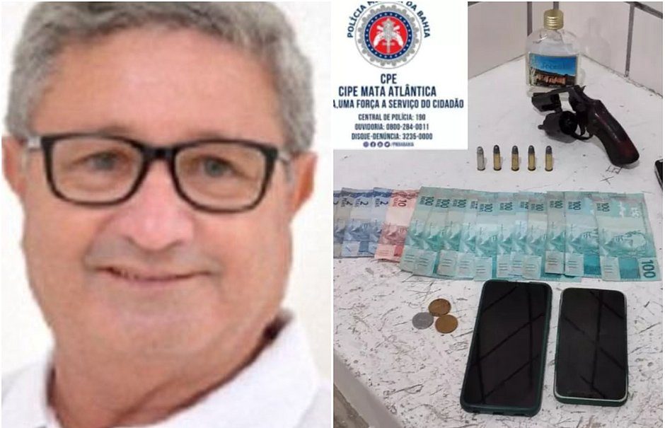 Vice-prefeito de Alcobaça é preso por posse ilegal de arma; político foi liberado após pagar fiança de R$ 20 mil