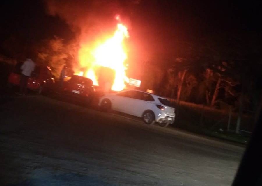 Itabuna: Incêndio atinge carreta de combustível após acidente na BR-415