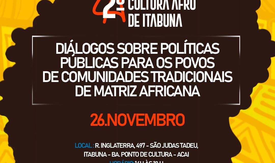 II Circuito da Cultura Afro em Itabuna marca manifestações do Mês da Consciência Negra