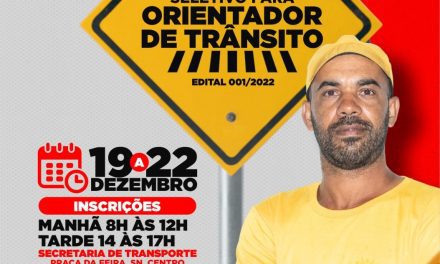 Itacaré: Prefeitura abre processo seletivo para Orientador de Trânsito