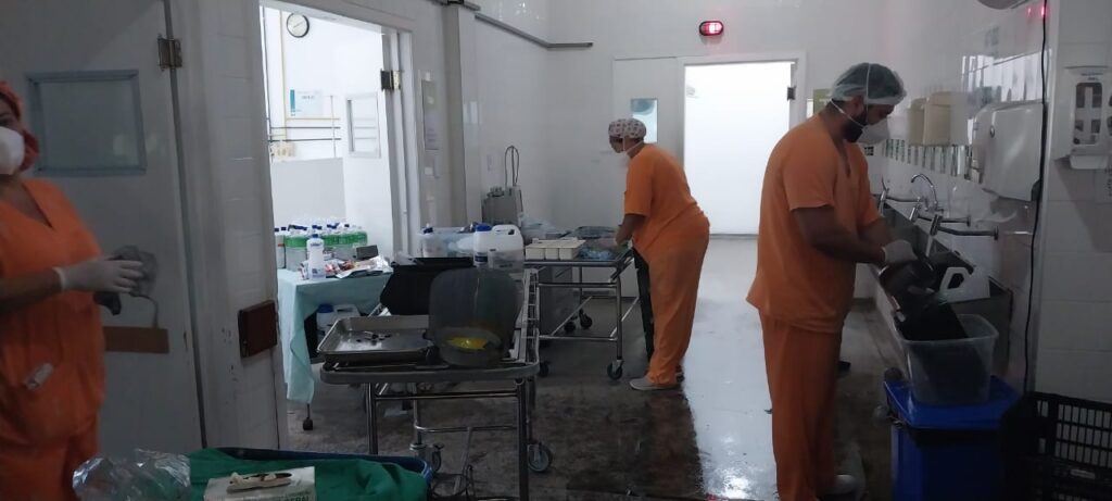 Após incêndio, Hospital de Base faz adequações para retomar as atividades no Centro Cirúrgico